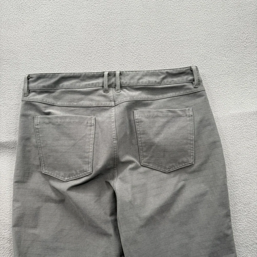 Cuts Pants Mens 34x32 (Fits 34/30) Gray Slim Fit Stretch Chino Golf Office.